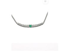 Collana Gemoro Donna Smeraldi in Oro bianco Smeraldi+Diamanti PC237BIA.SM